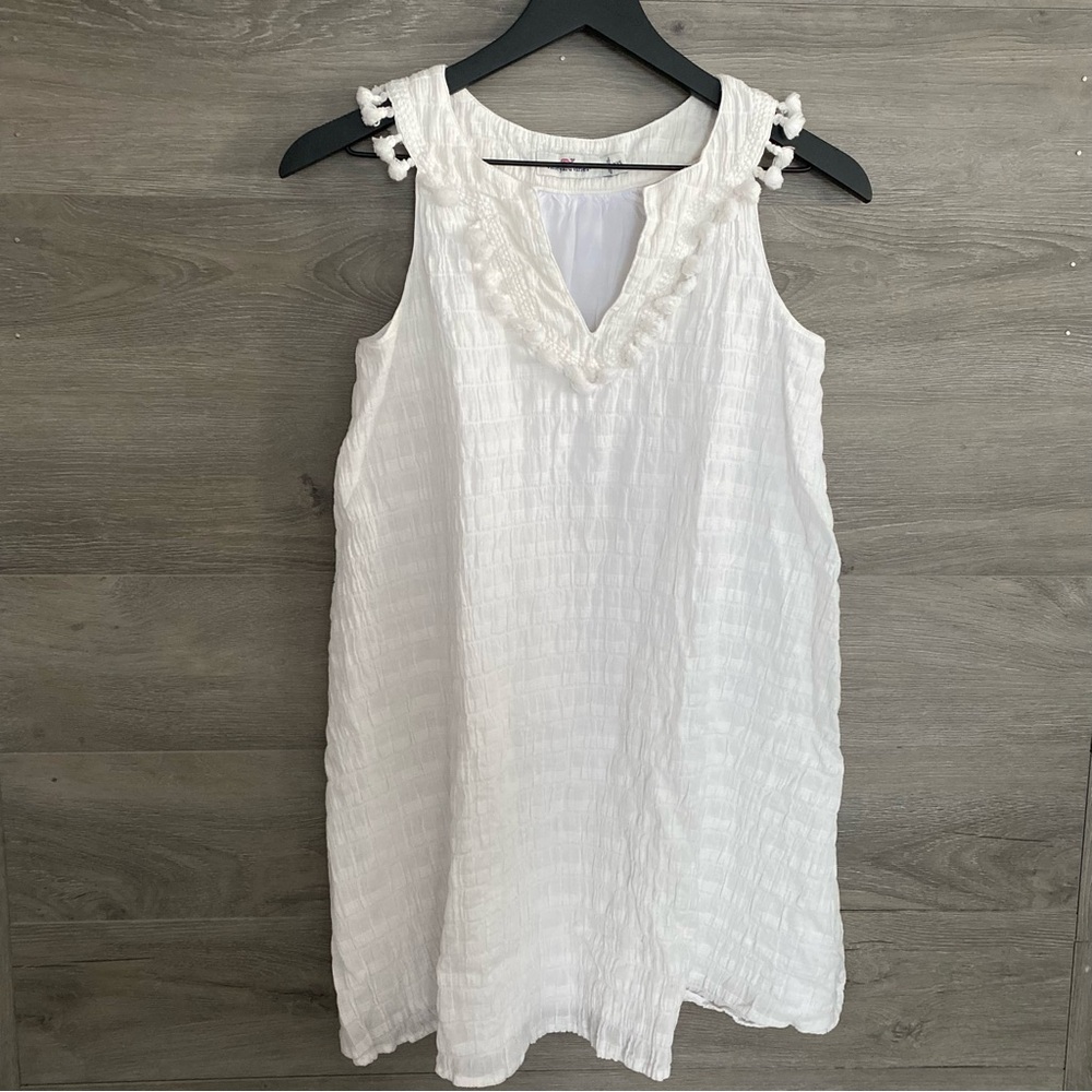 Vineyard Vines White Sleeveless Dress